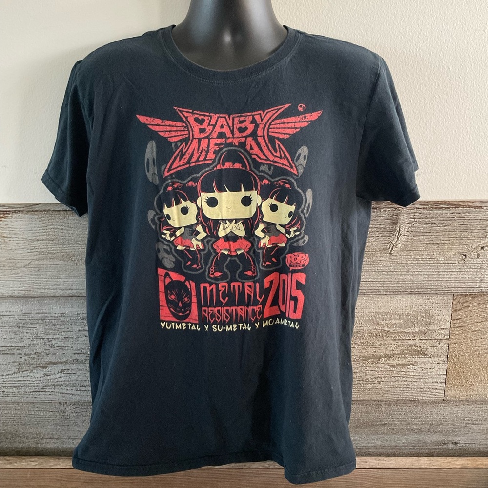 BABYMETAL Funko POP! TEE T-shirt size M Black (O1) 2015